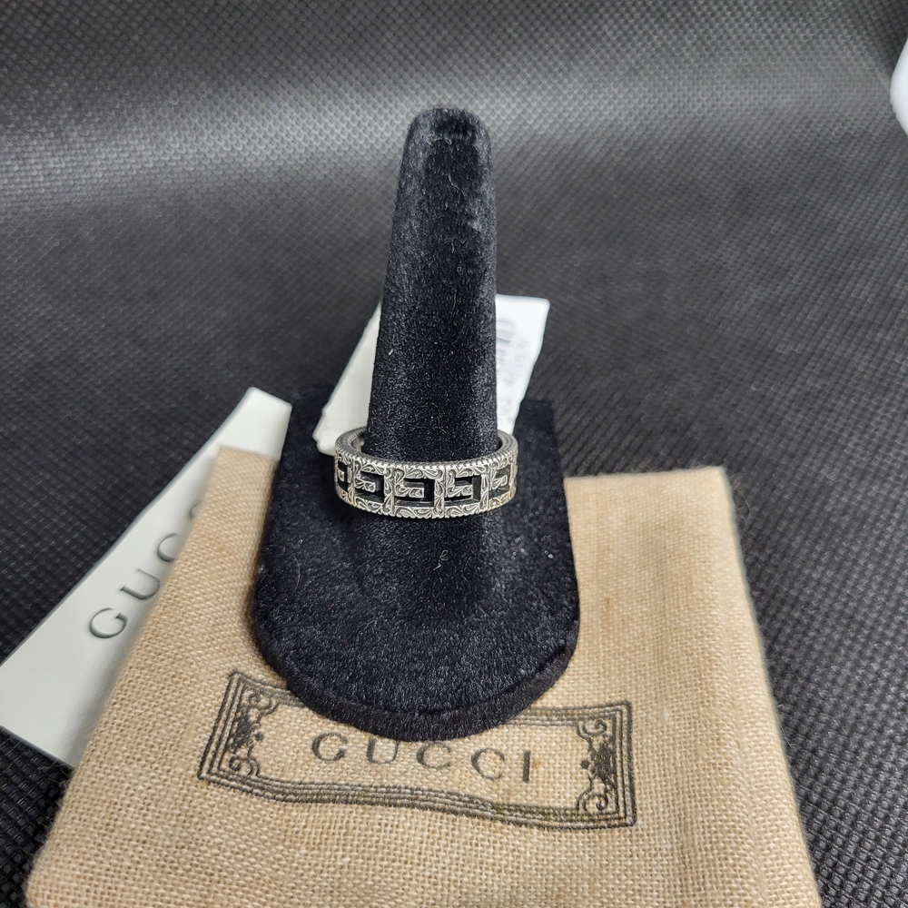 Authentic & iconic Gucci Silver Men's Ring. # 9 - Picture 3 of 7